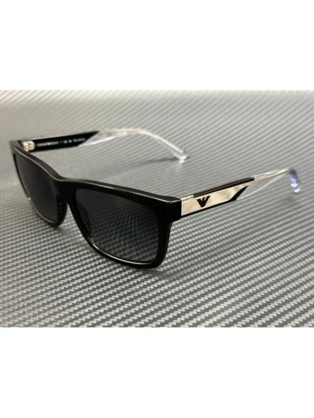 New Emporio Armani Men Black Sunglasses 57-19-145